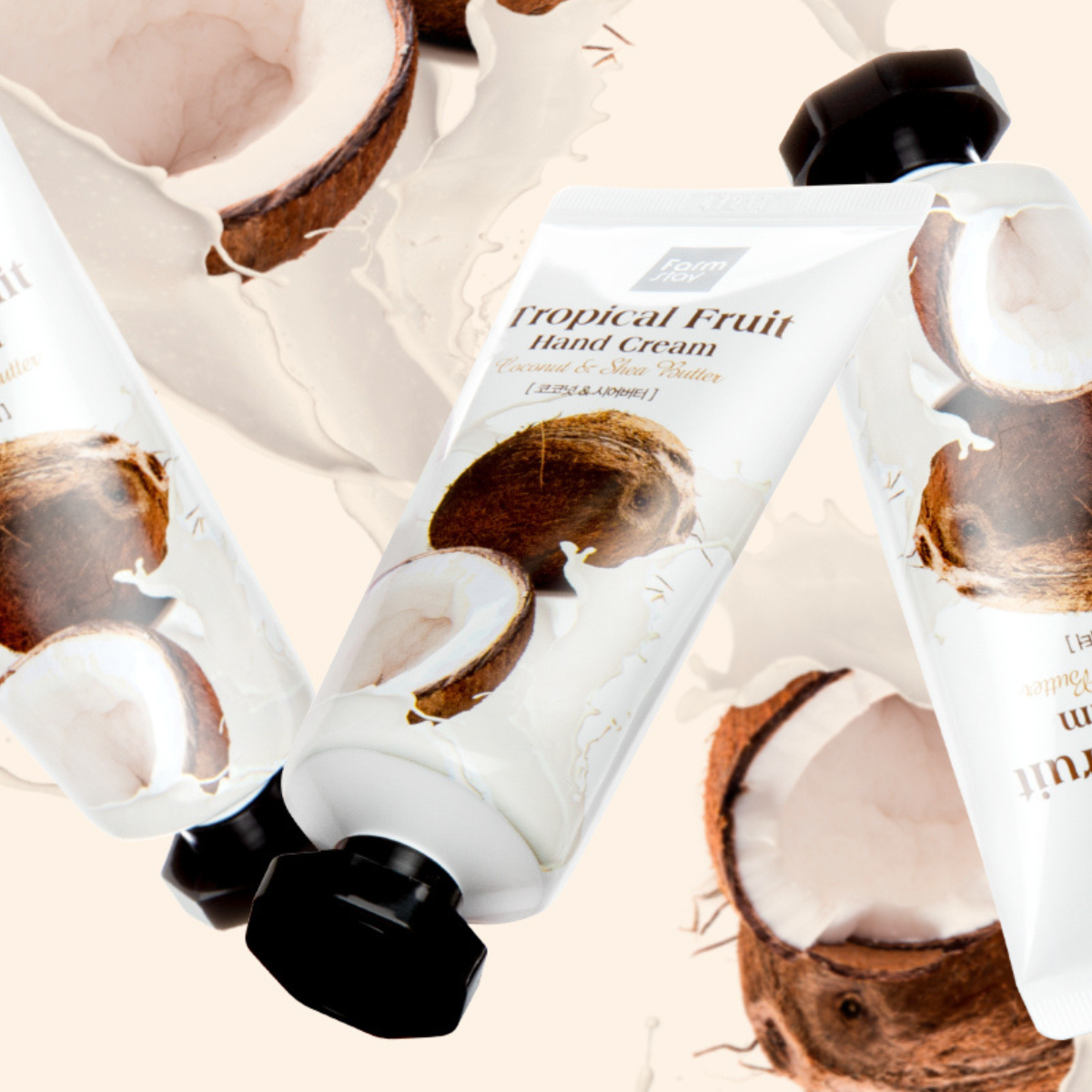 Farmstay Tropical Fruit Hand Cream Coconut & Shea Butter 50ml - Shop K-Beauty in Australia