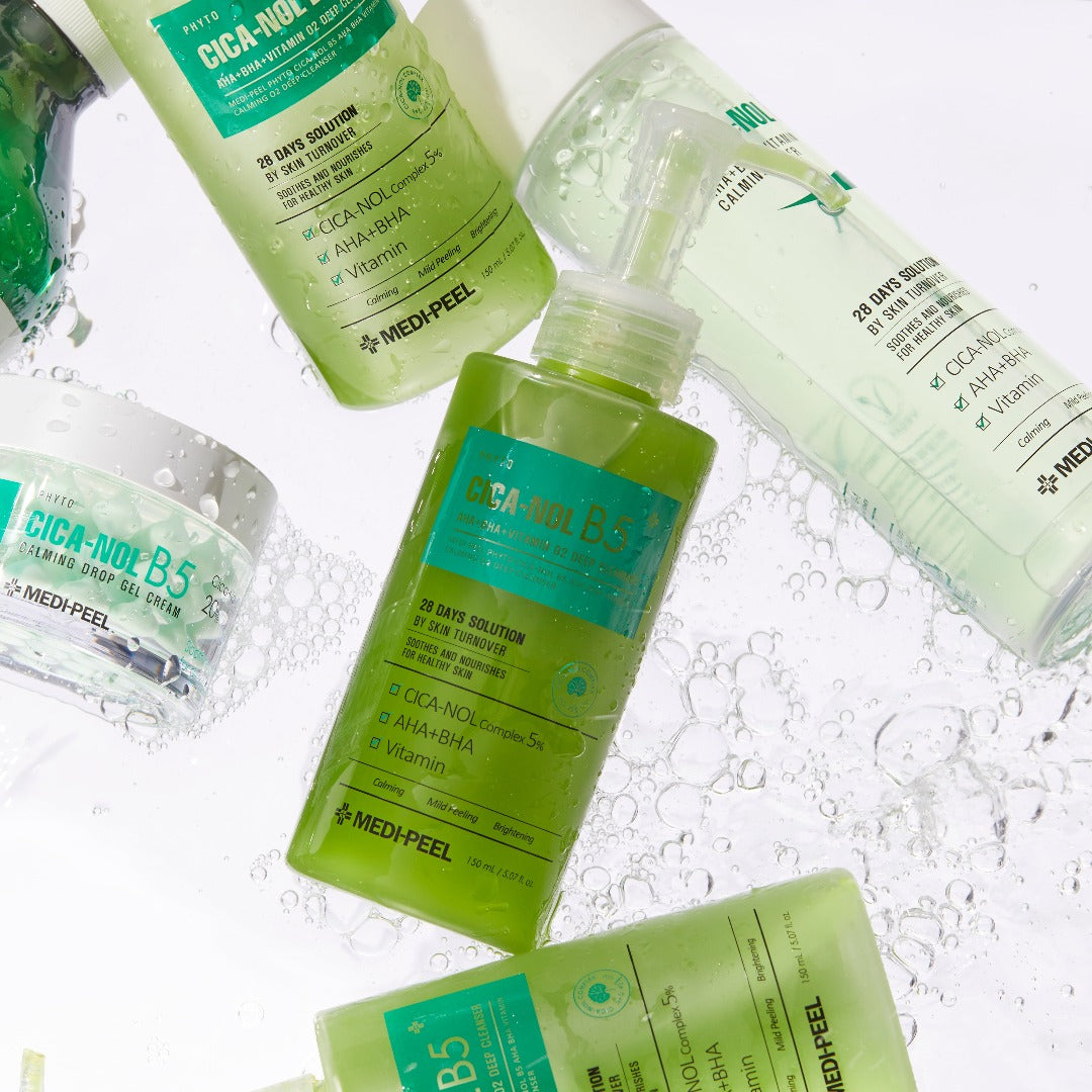 MEDIPEEL+ Pitoscycanol B5 AHA BHA Vitamin Calming O2 Deep Cleanser gel and foam for deep cleansing and skin soothing, 150ml