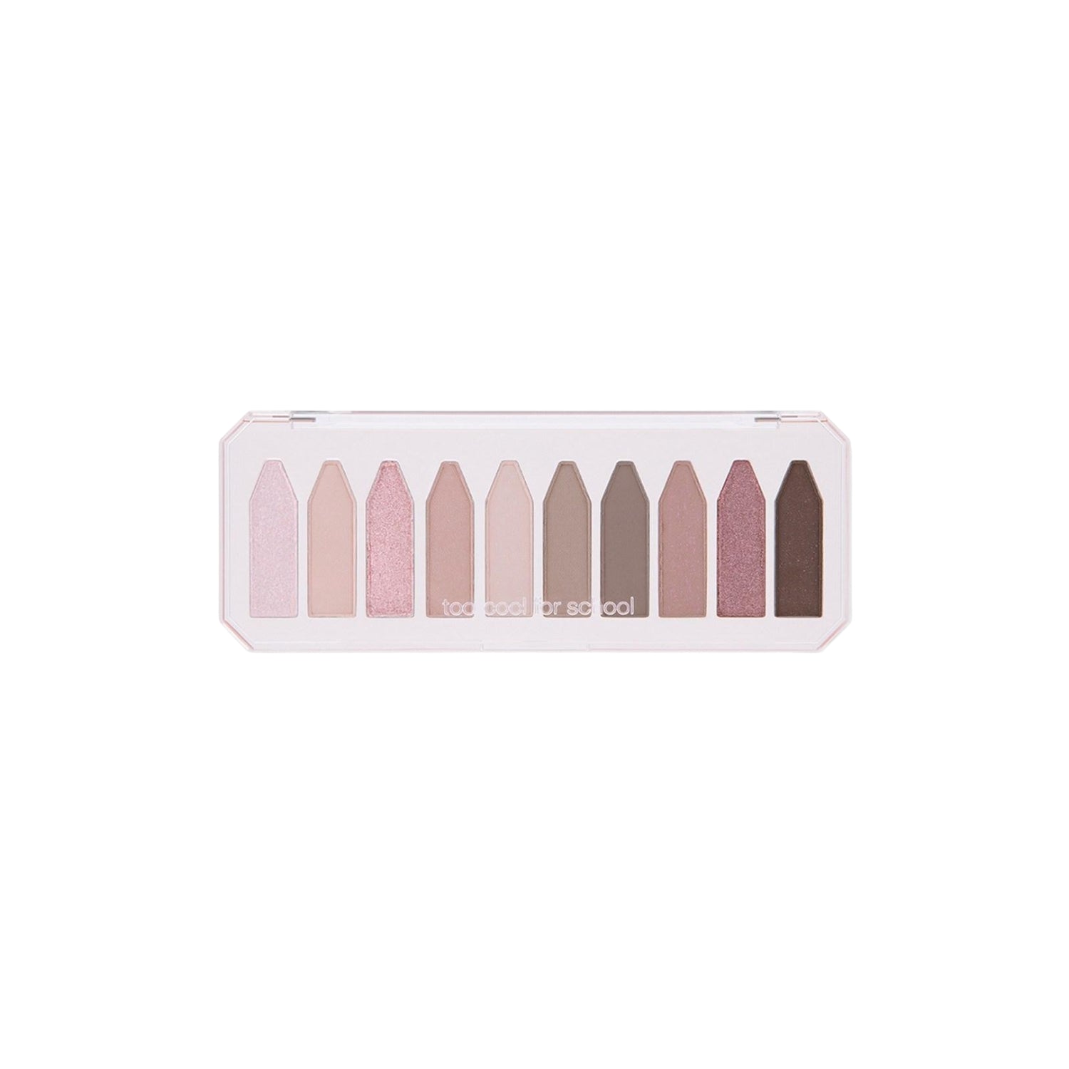 Too Cool For School Frottage Palette eyeshadow with whipped berry shades in a compact palette, featuring textured and blended colors.