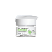APLB Zinc Niacinamide Facial Cream 55ml, a face moisturizer with zinc and niacinamide, shown in a sleek jar.
