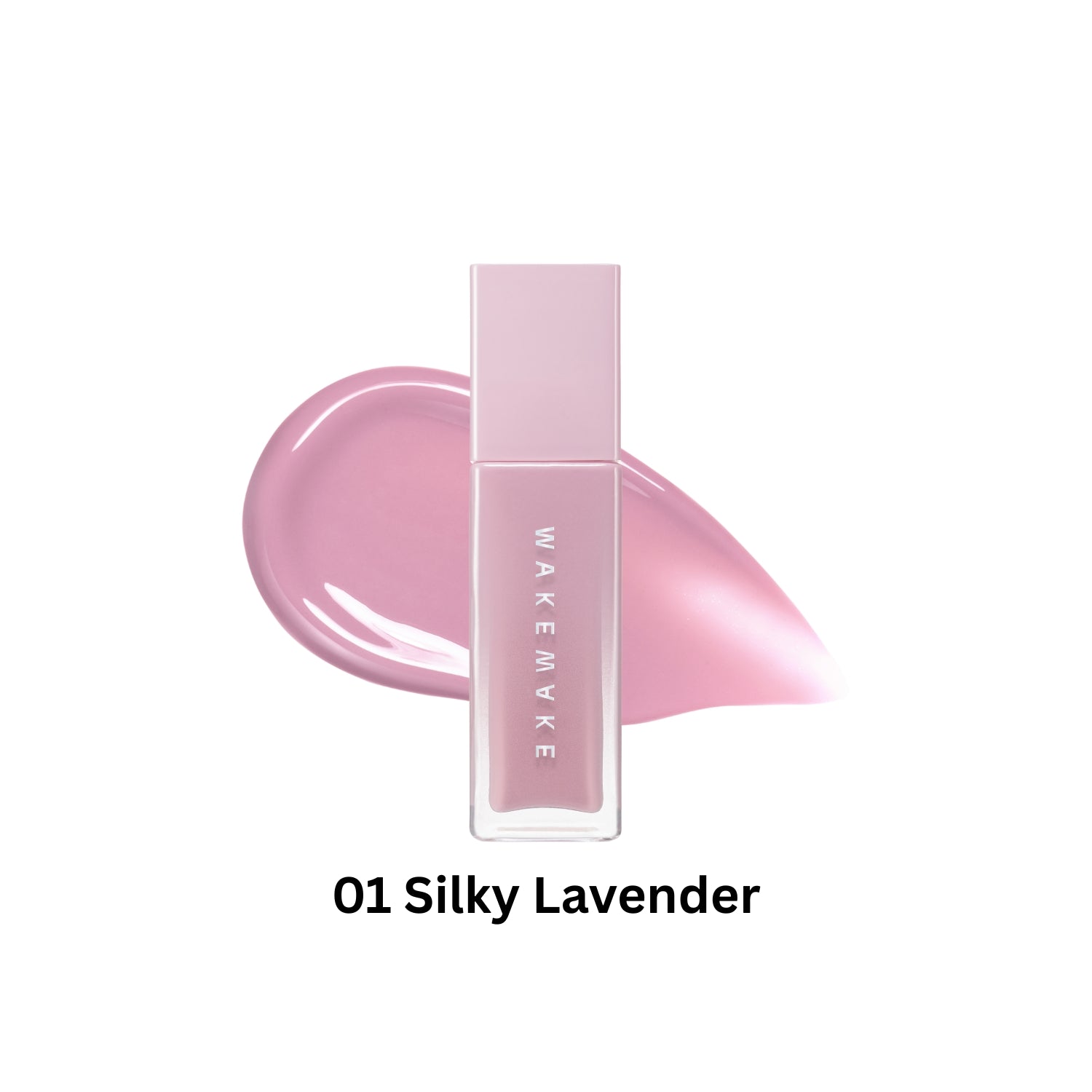 Wakemake Sheer Glow Liquid Blusher in a soft pink shade, showcasing the lightweight, sheer liquid blush with a luminous finish.
