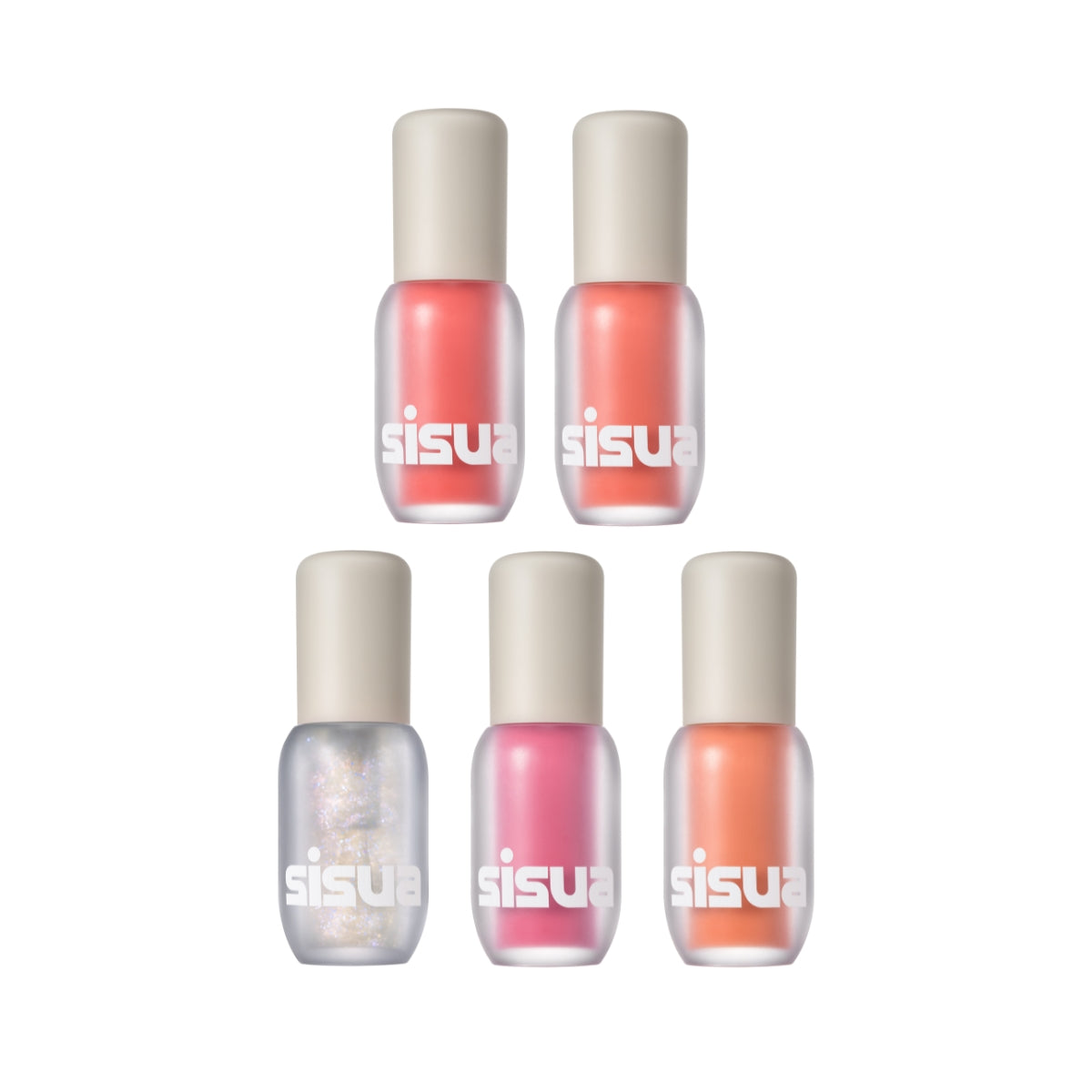 Sisua by Unleashia popcorn syrup lip plumper tube, showing glossy lip gloss with a vibrant, shiny finish.