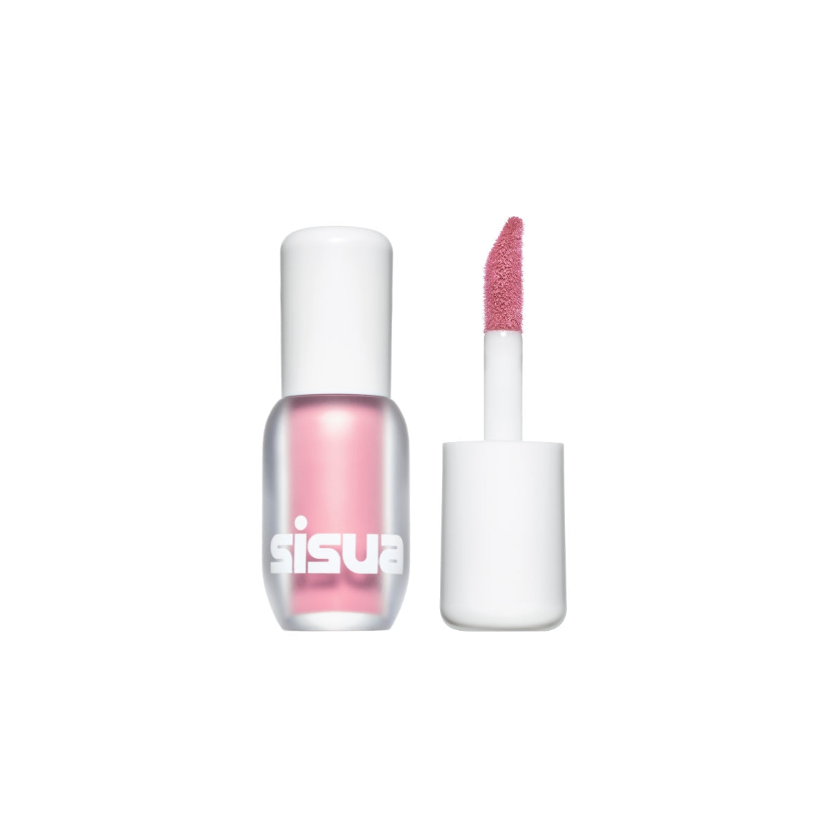 Sisua by Unleashia Berry Shot Lip Tint in a sleek tube with applicator wand, showcasing the vibrant berry shade.