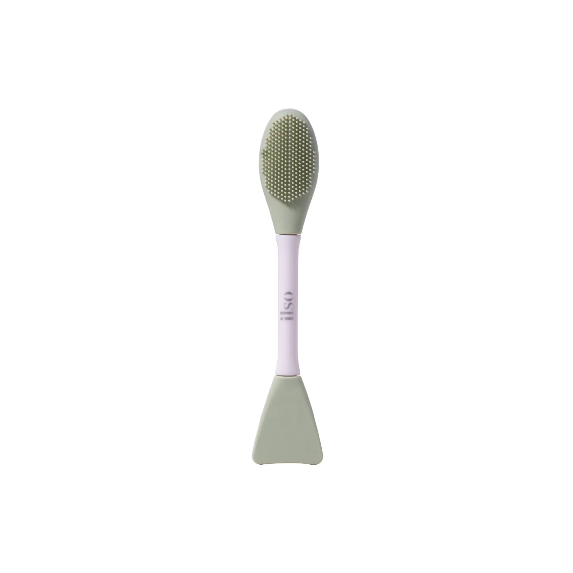 ILSO Dual Clean Brush for beauty tools, showing a close-up of the dual-sided cleaning brush with textured bristles.