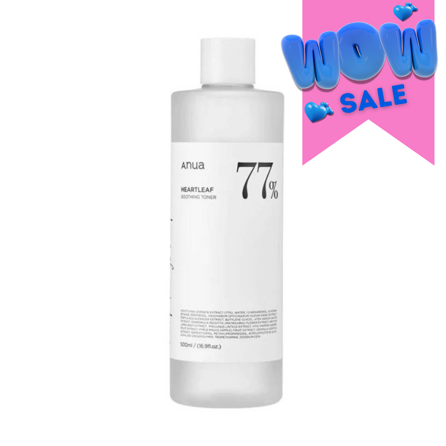 Anua Heartleaf 77% Soothing Toner 500ml - Shop K-Beauty in Australia