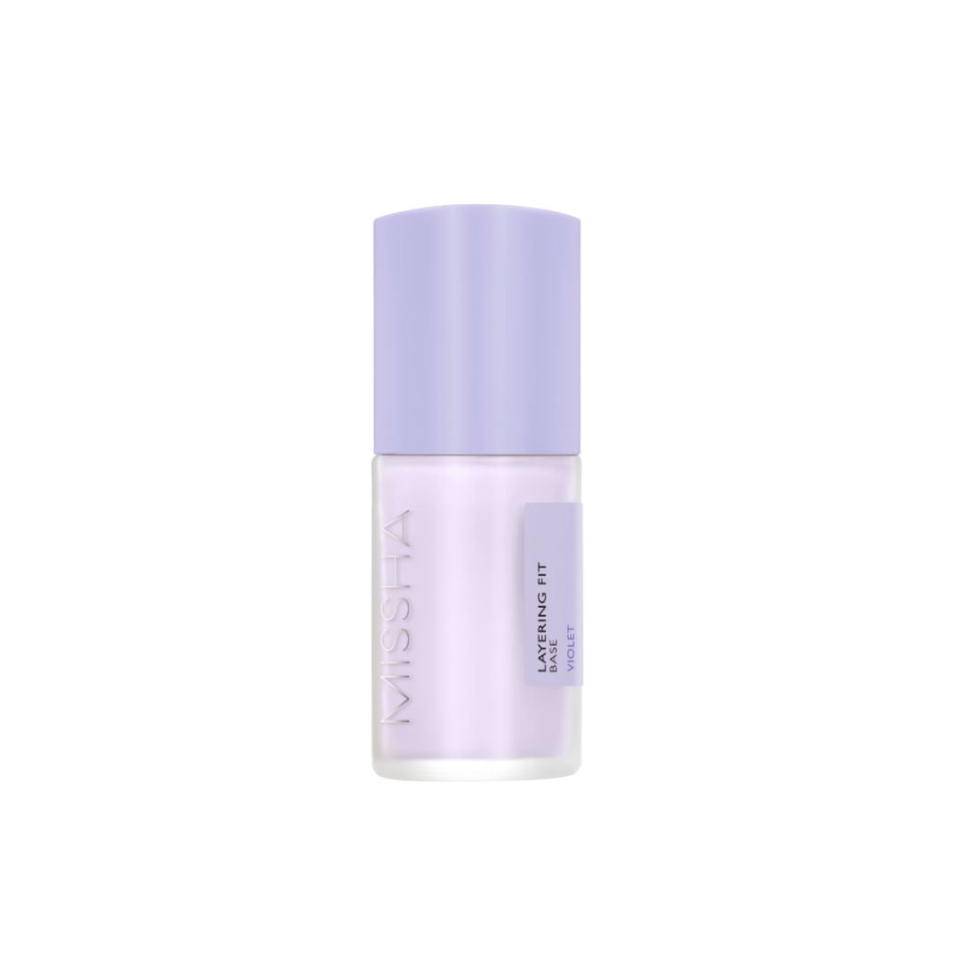 Missha Layering Fit Face Primer applied smoothly on skin, enhancing makeup base with a lightweight, matte finish.