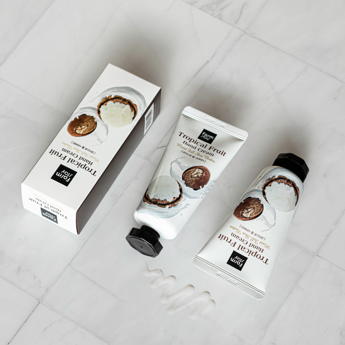 Farmstay Tropical Fruit Hand Cream Coconut & Shea Butter 50ml - Shop K-Beauty in Australia