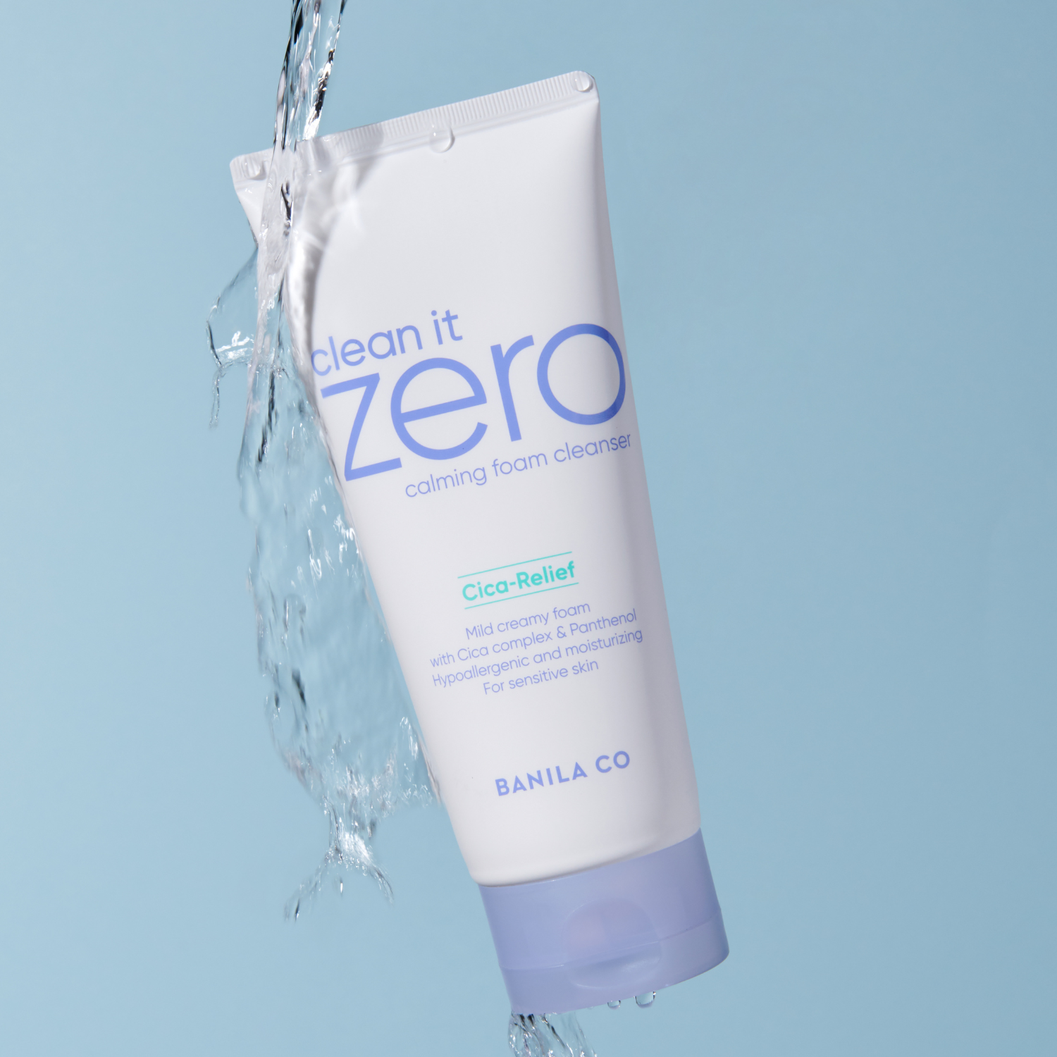 Banila Co Clean it Zero Calming Foam Cleanser in a 150ml gel and foam cleanser bottle with a clean design