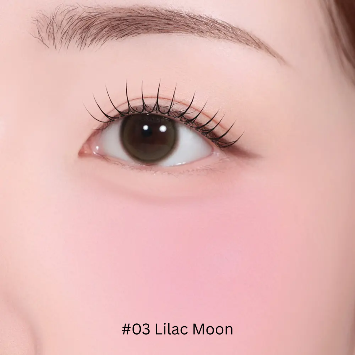 Hince Half-Moon Cheek Cream to Powder Blush in a compact pan, featuring a soft pink shade and smooth, blendable texture.