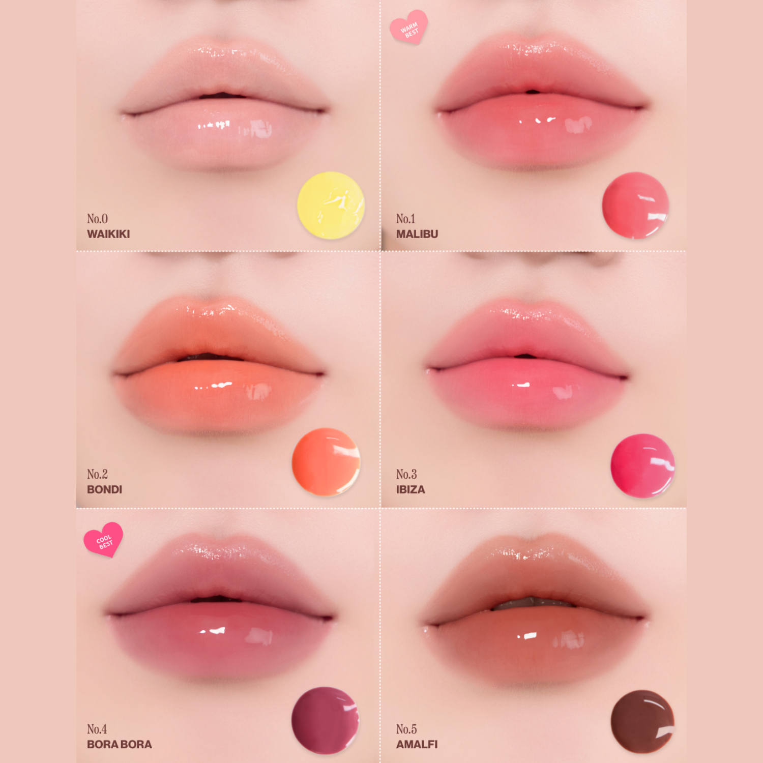 Unleashia Sunset Dazzle Gloss Balm (6 Colours) - Shop K-Beauty in Australia