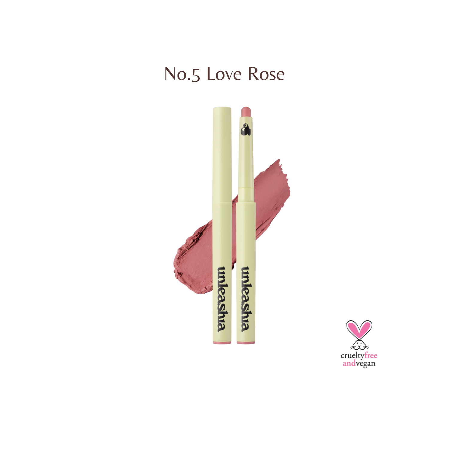 Unleashia Oh! Happy Day Lip Pencil lip liner in a neutral shade, displayed on a white background