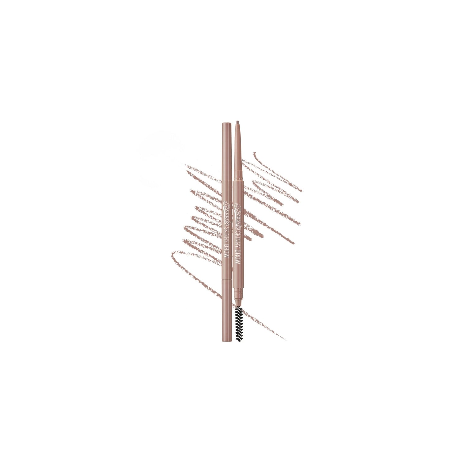 Peripera Speedy Skinny Brow eyebrow product applying natural-looking, precise definition to eyebrows with a slim tip brush.