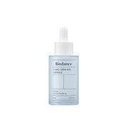 Biodance Hydro Cera-nol Ampoule 50ml bottle with clear liquid and dropper cap, designed for skincare hydration.