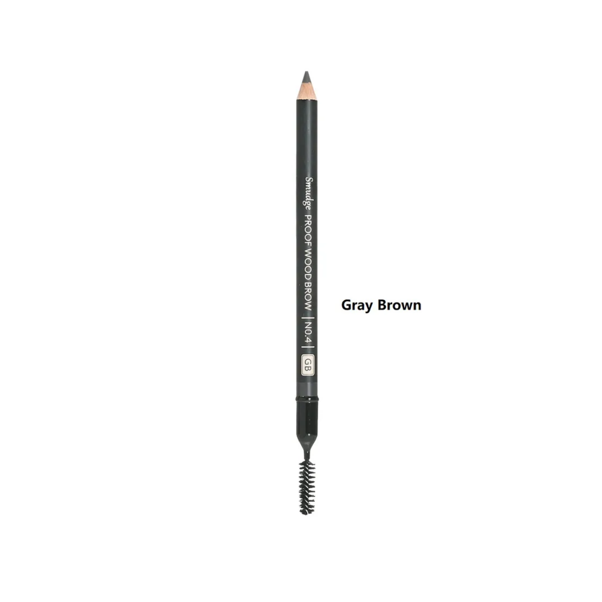Missha smudgeproof wood eyebrow pencil with a natural brow color and a precise tip for shaping and defining eyebrows.