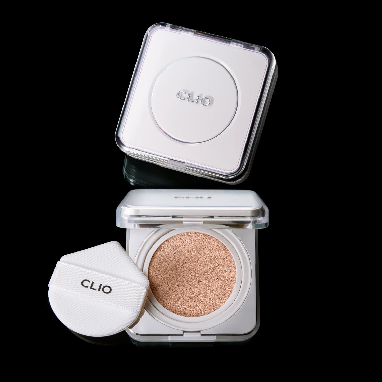 Clio Kill Cover Founwear Cushion The Original, cushion foundation with compact case and applicator, in a sleek black container.