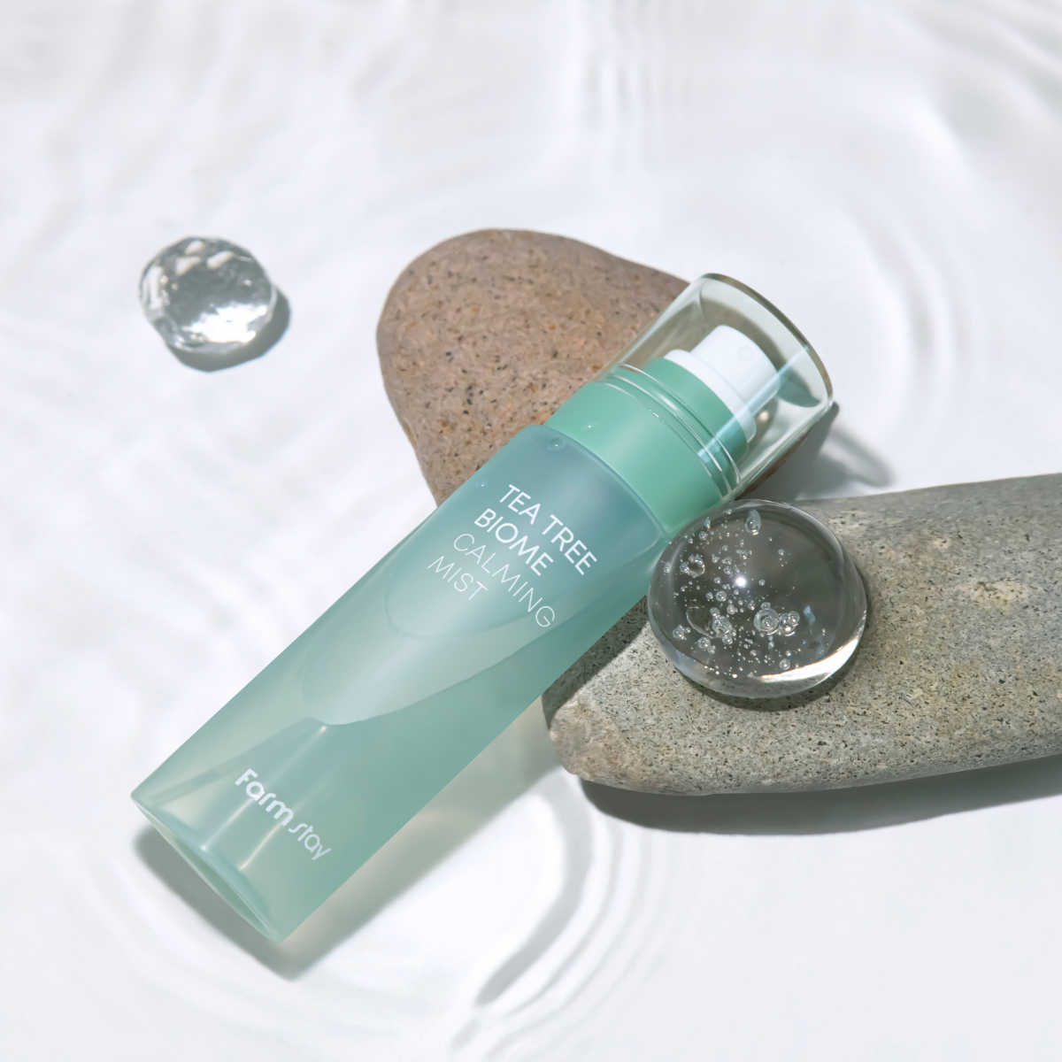 Farmstay Tea Tree Biome Calming Mist for face, 120ml, with natural ingredients to soothe and hydrate skin in a refreshing spray