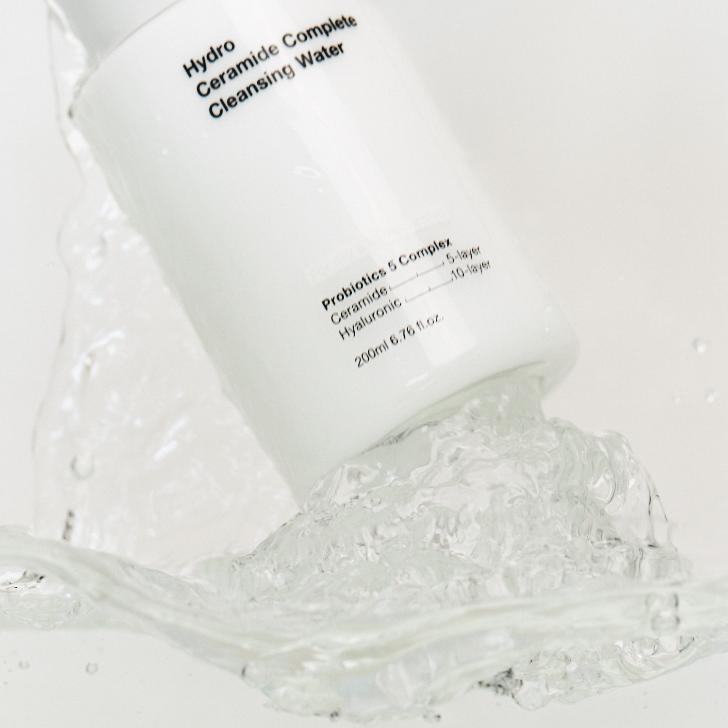 Biodance Hydro Ceramide Complete Cleansing Water in 200ml bottle, oil-free micellar water for gentle skin cleansing