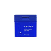 Missha Super Aqua Ultra Hyalron Clear Toner Pads in a container with 70 pads, showing the product packaging and pads inside.