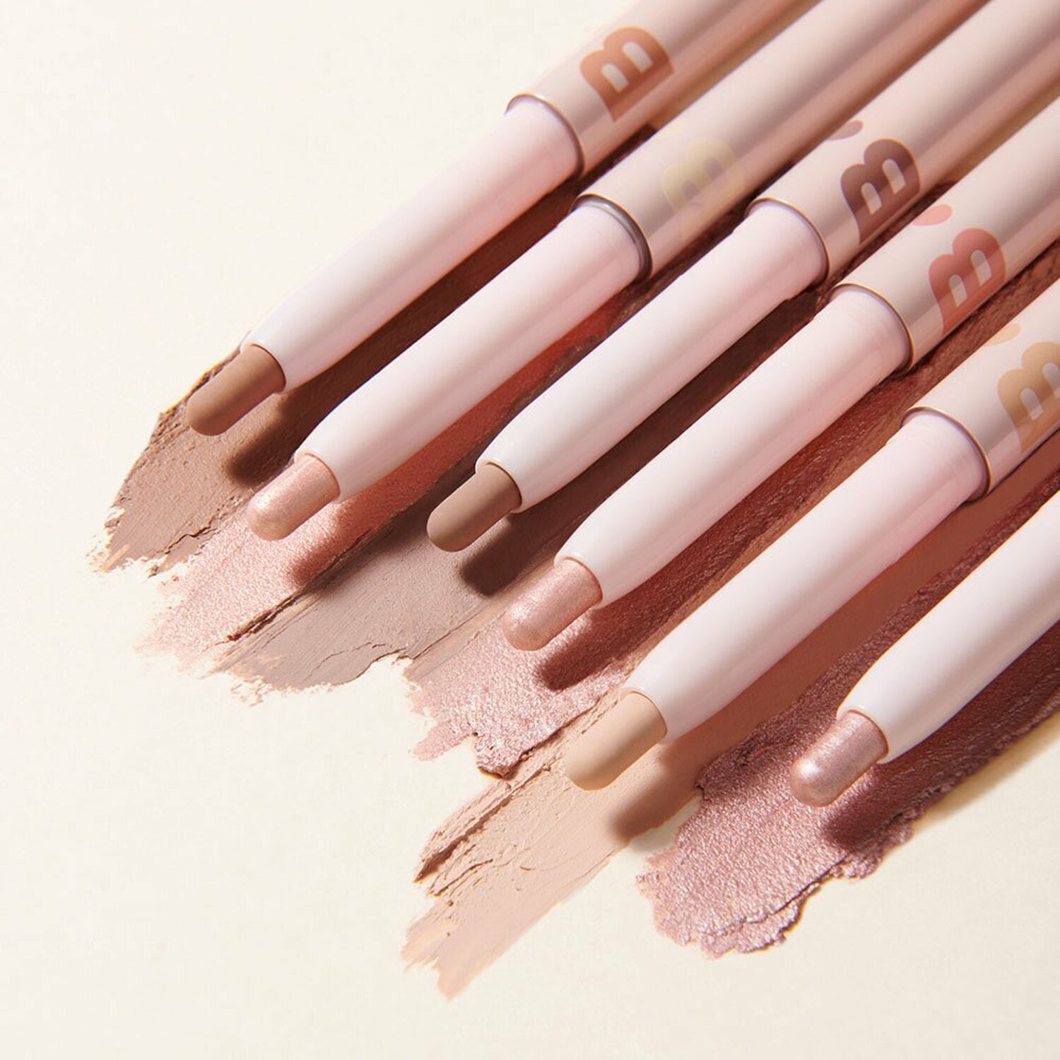 Banila Co B. By Banila Mood On Eye Color Stick eyeshadow in a soft natural shade, displayed on a neutral background.
