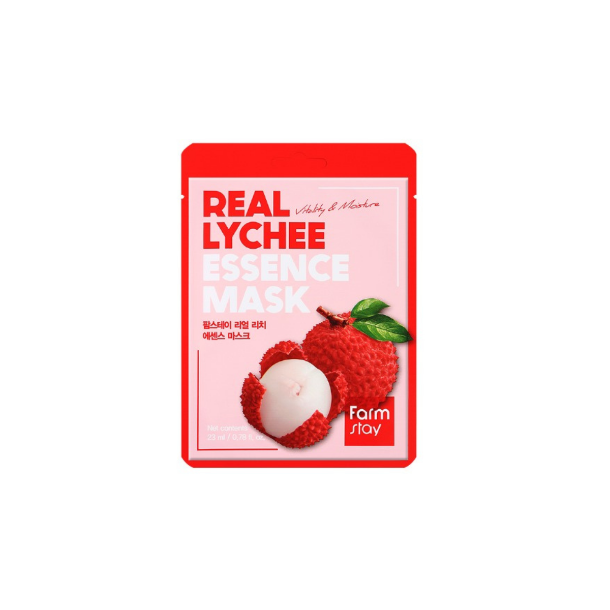 Farmstay Real Lychee Essence Mask 1pc  - La Cosmetique