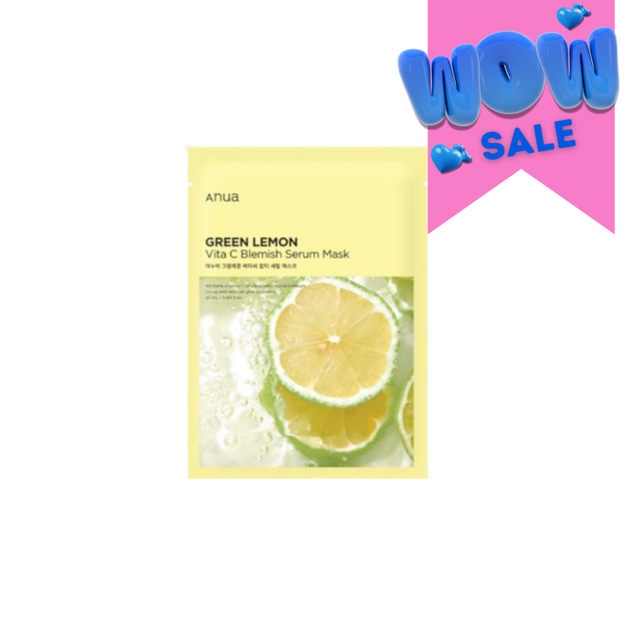 Anua Green Lemon Vita C Blemish Serum Mask 1pc - Shop K-Beauty in Australia