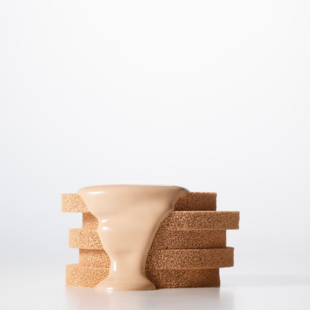 Hince Nu Glow White Cushion foundation compact with open lid, displaying the cushion applicator and product inside.