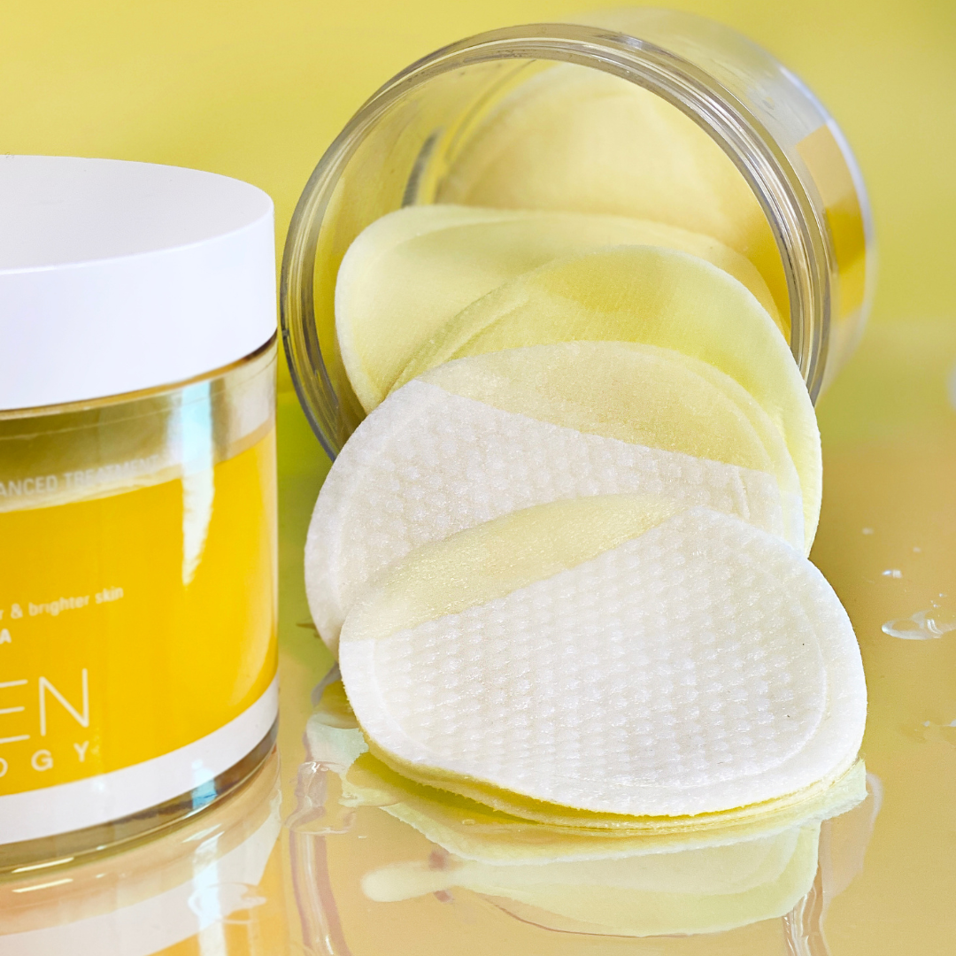 NEOGEN Lemon Bright PHA Gauze Peeling exfoliant with textured gauze for gentle skin exfoliation, 190ml bottle.