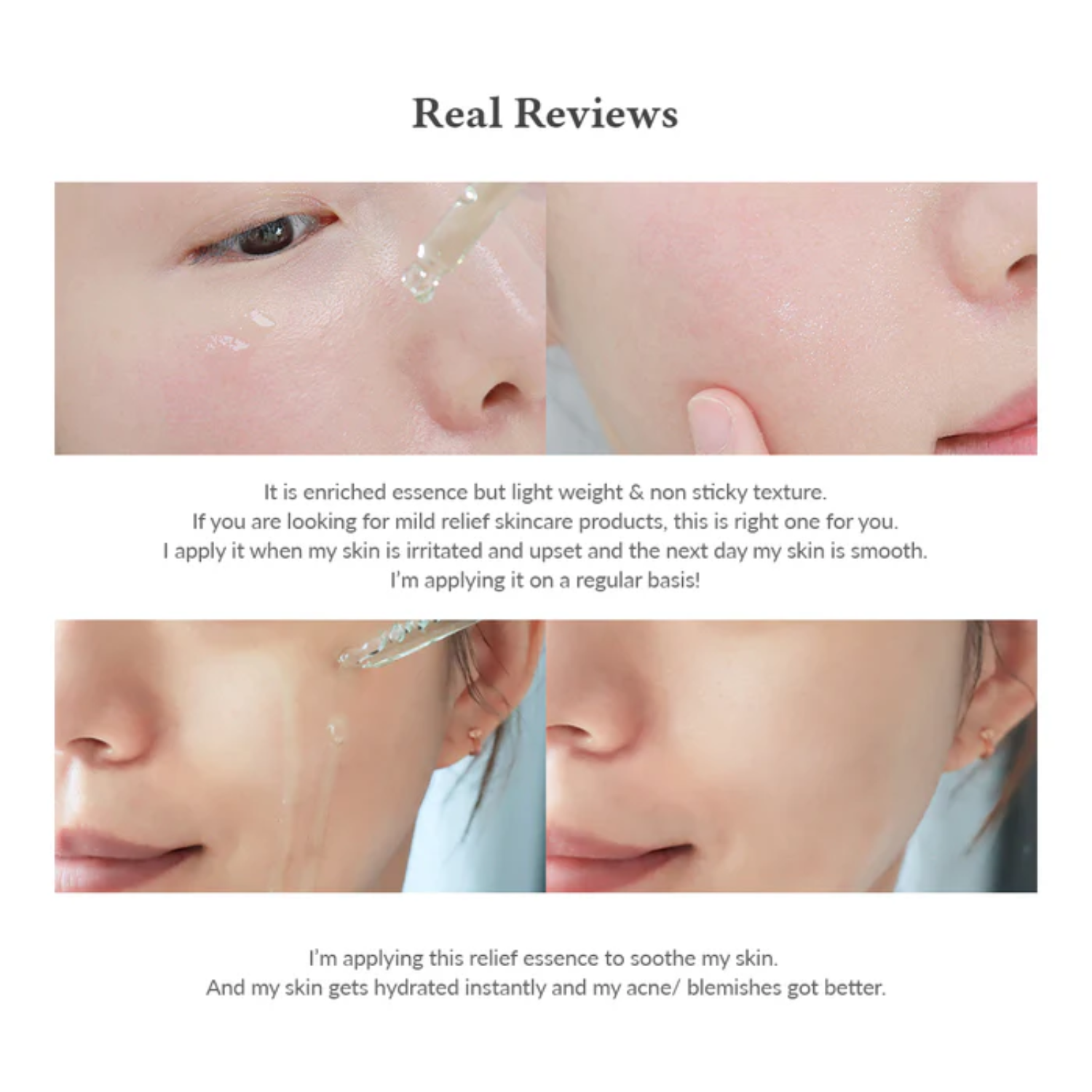 Dr. Althea Skin Relief Essence 30ml bottle with a clear, minimalist design and label visible in the image.