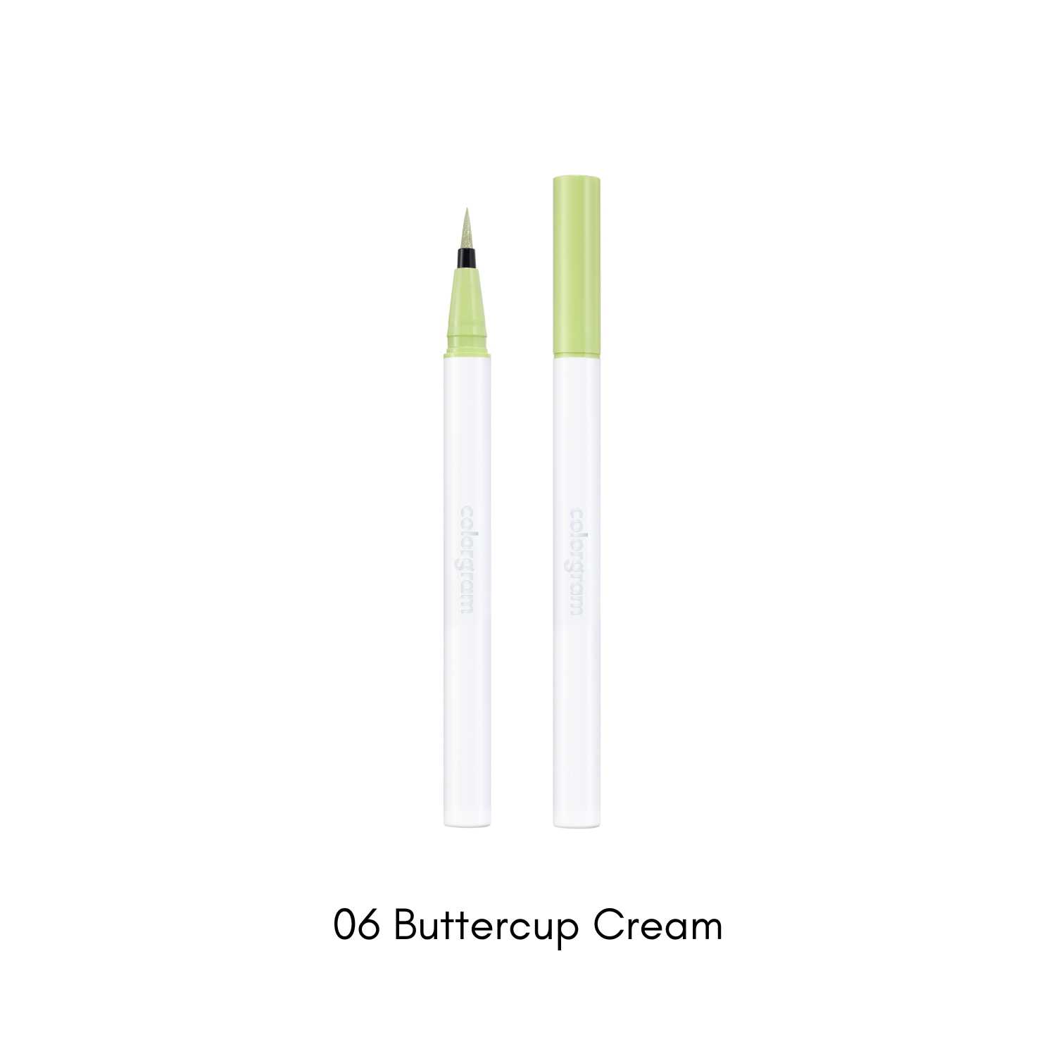 Colorgram Milk Bling Glitter Liquid Eyeliner with shimmering silver glitter and sleek black applicator tip.