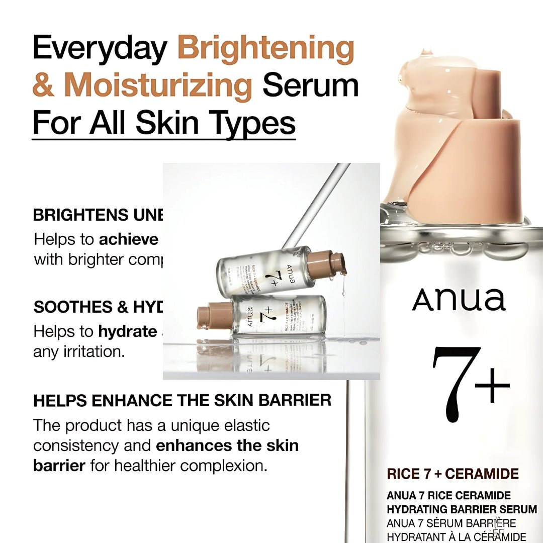 Anua 7 Rice Ceramide Hydrating Barrier Serum [50ml] | La Cosmetique