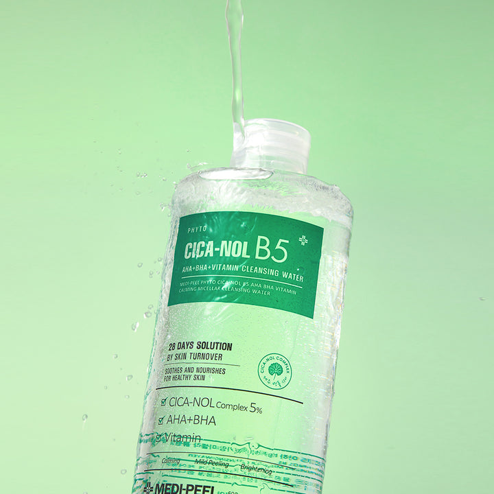 MEDI-PEEL Phyto Cica-Nol B5 Aha Bha Vitamin Calming Micellar Cleansing Water 500ml - Shop K-Beauty in Australia
