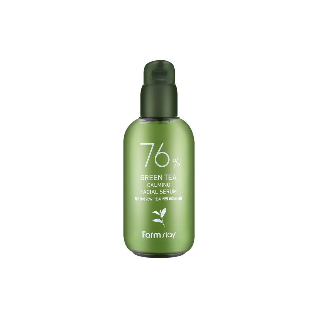 Farmstay 76% Green Tea Calming Facial Serum [100ml] | La Cosmetique
