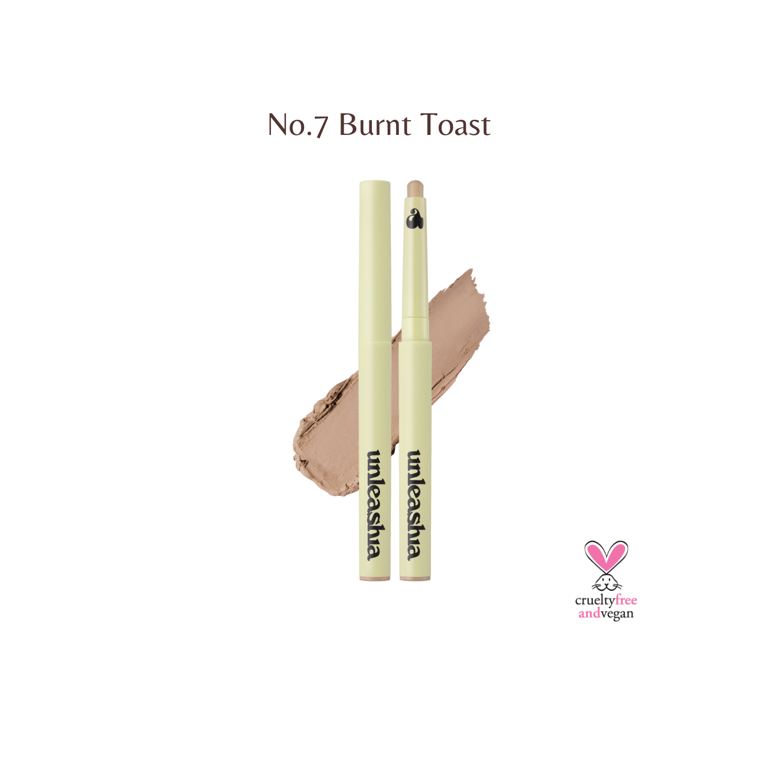 Unleashia Oh! Happy Day Lip Pencil lip liner in a neutral shade, displayed on a white background with the product tip visible.