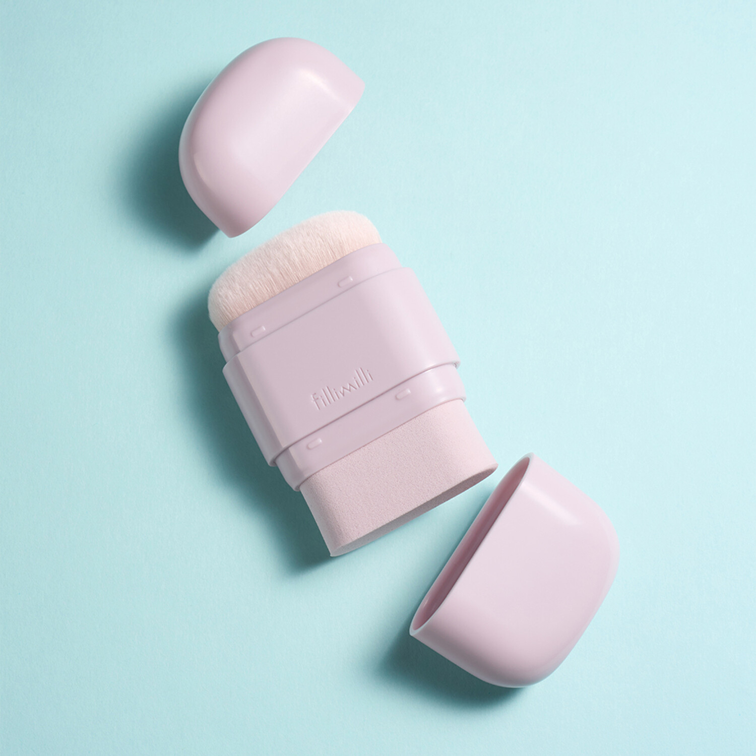Fillimilli Dual Base Perfector Sponge refill set with four soft puffs and sponges for makeup blending and application.