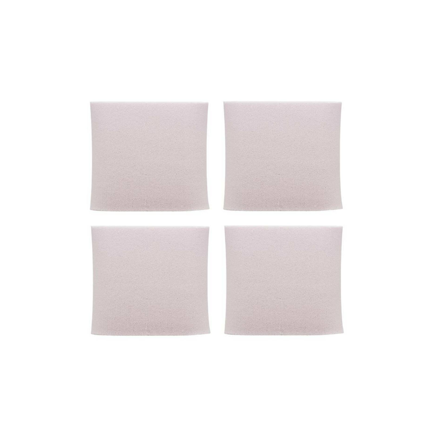 Set of four Fillimilli dual base perfector sponge refills, soft puffs and sponges for makeup application, shown in a close-up image.