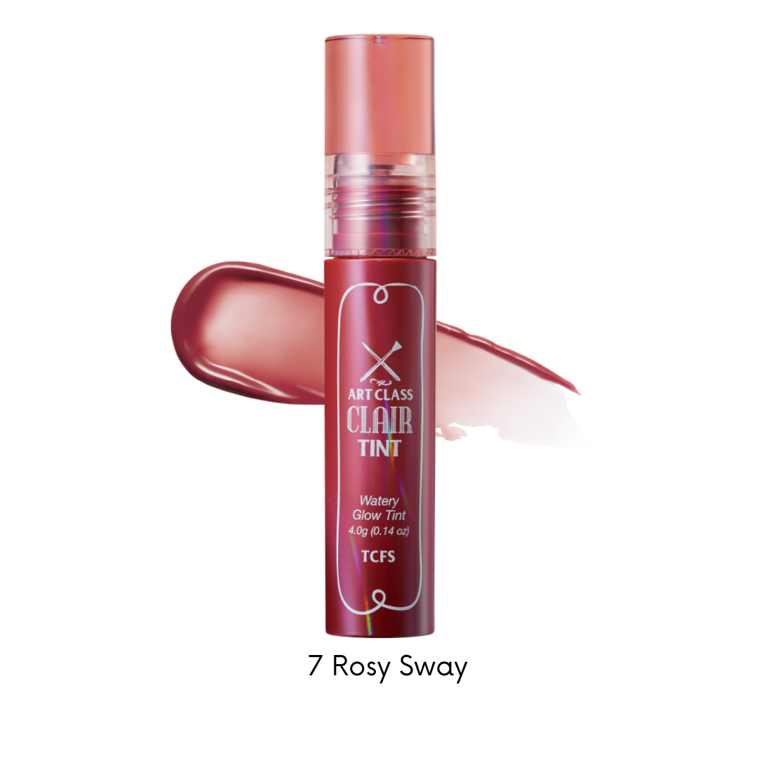 Too Cool For School Artclass Clair Tint lip tint in a sleek tube, showcasing a vibrant and glossy lip color.