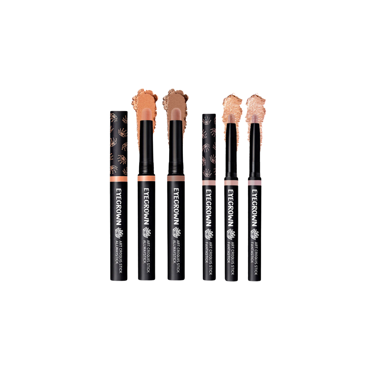 MAKEheal Eyecrown Art Croquis Stick shadow eyeshadow in sleek stick form, featuring a neutral shade for versatile eye makeup.