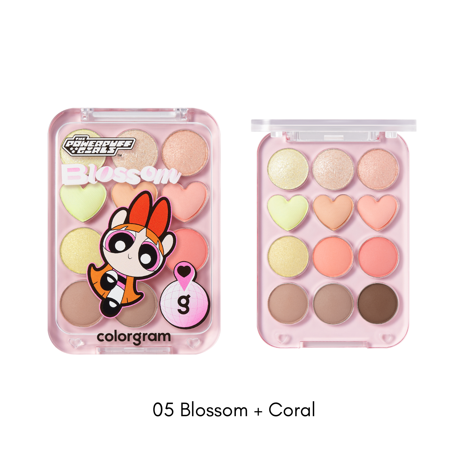 Colorgram Pin Point Eyeshadow Palette with eight vibrant shades in a sleek compact, perfect for versatile eye makeup looks.