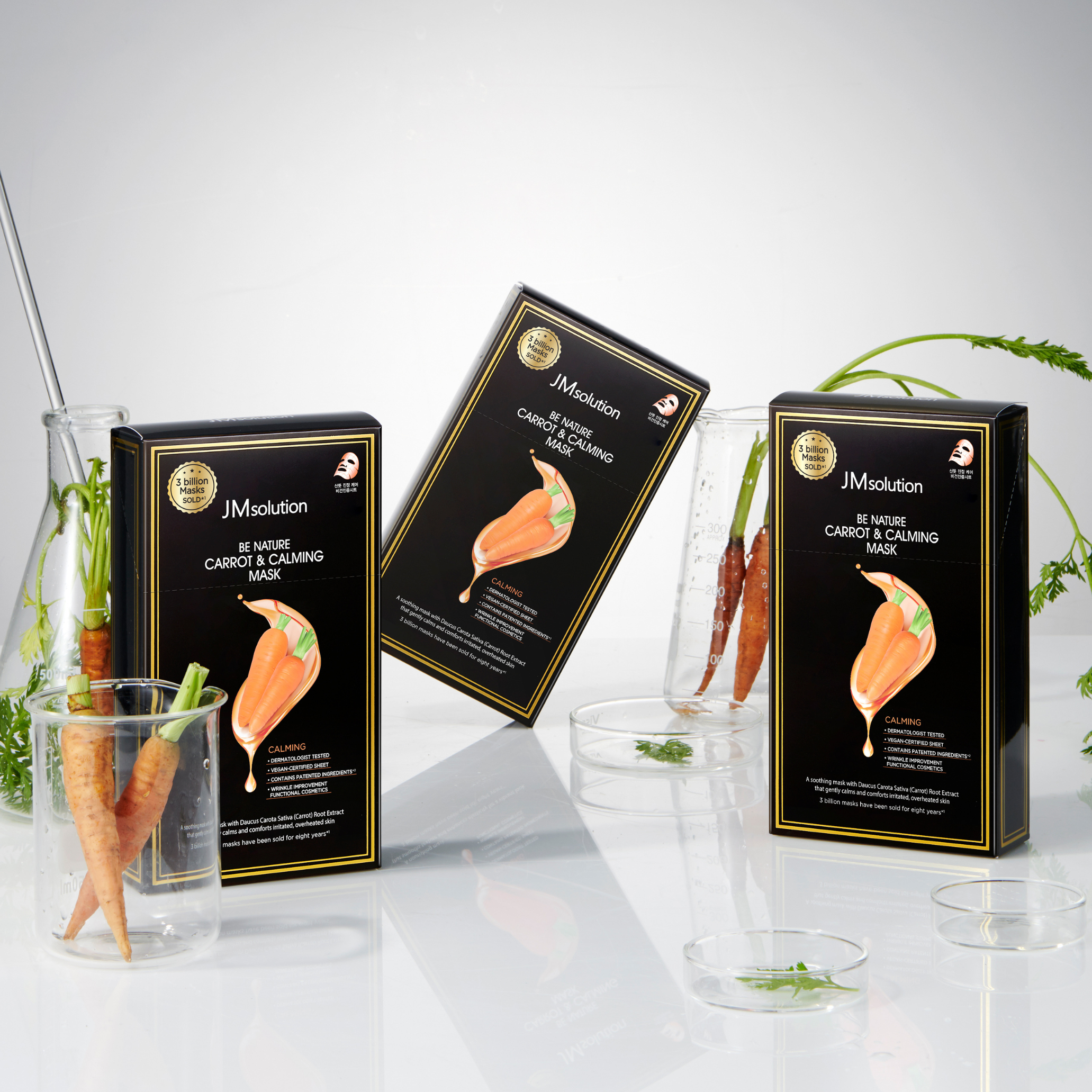 JMsolution Be Nature Carrot & Calming Mask Box [10pcs] - Shop K-Beauty in Australia