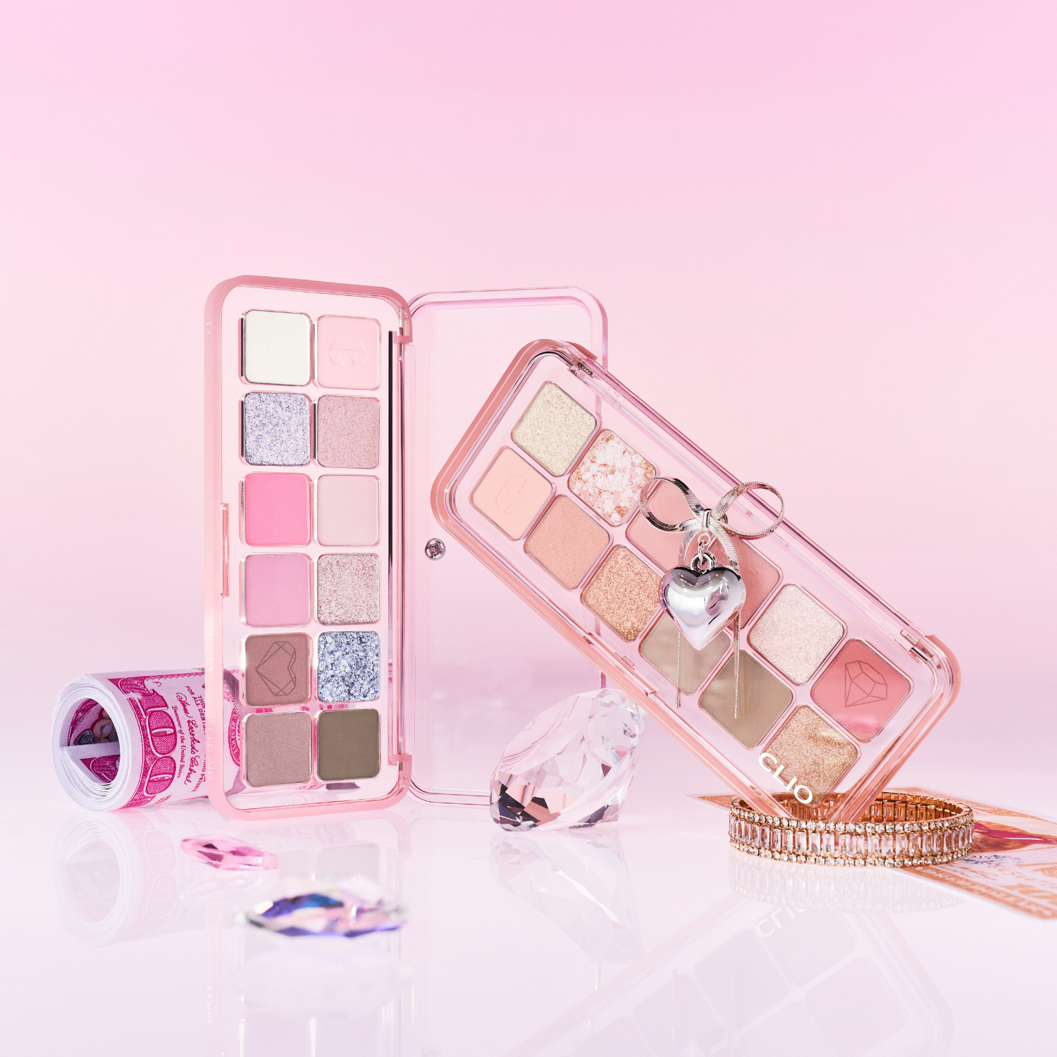 Clio Pro Eye Palette Air Luxury Koshort Special Edition eyeshadow palette with neutral and shimmering shades