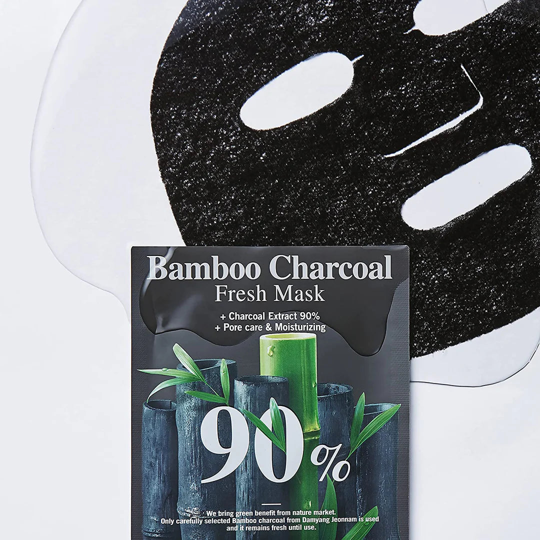 Bring Green Bamboo Charcoal 90% Fresh Mask 10PCS/BOX - Shop K-Beauty in Australia