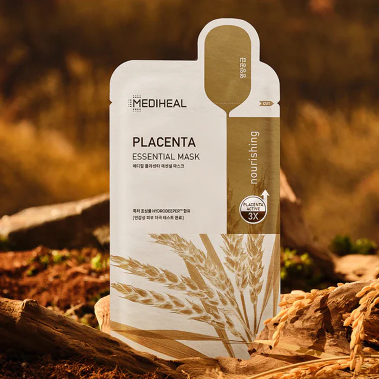 Mediheal Placenta Essential Mask 1pc  - La Cosmetique