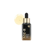 Medicube Age-R Vita C Pro Ampoule 20ml bottle with clear label and dropper, showcasing bright orange liquid for skincare.