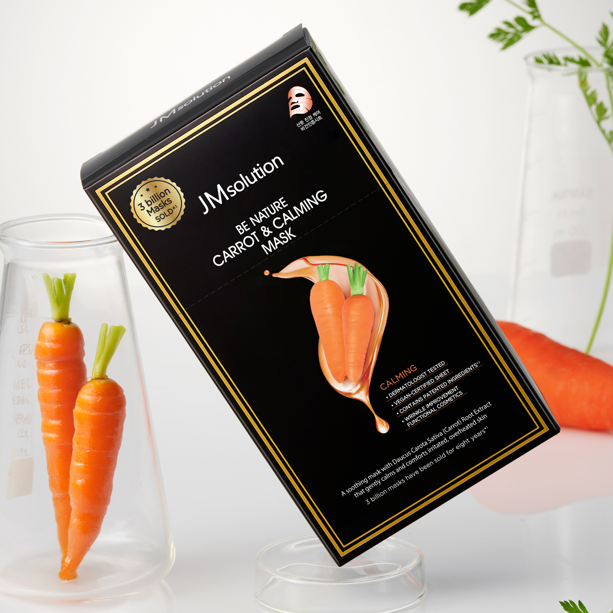 JMsolution Be Nature Carrot & Calming Mask Box [10pcs] - Shop K-Beauty in Australia