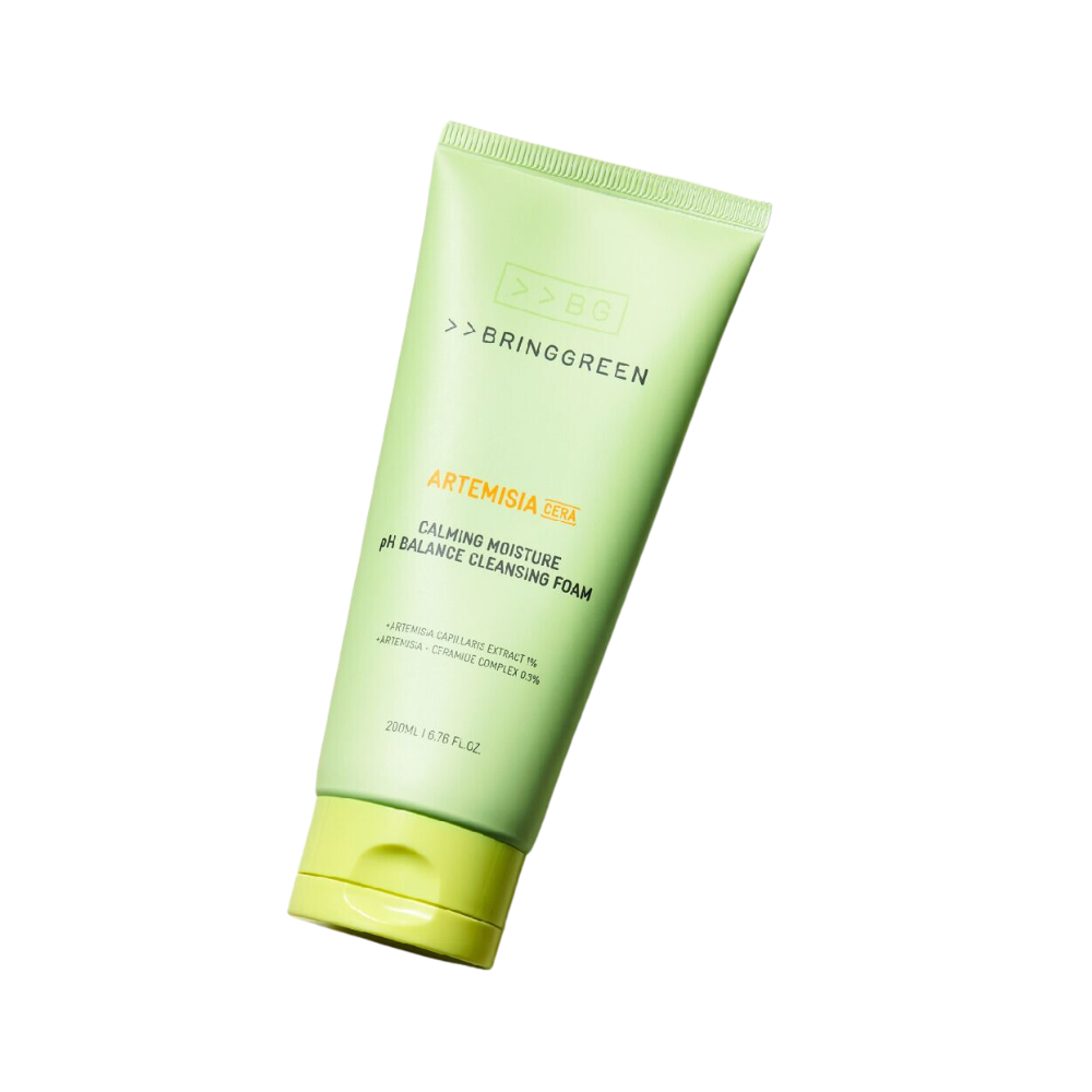 Bring Green Artemisia Cera Calming Moisture Ph Balance Cleansing Foam 250Ml - Shop K-Beauty in Australia