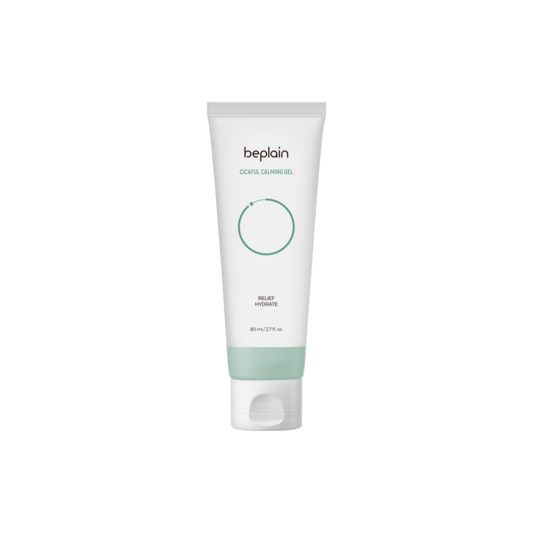 Beplain Cicaful Calming Gel face moisturiser in a soothing gel formula