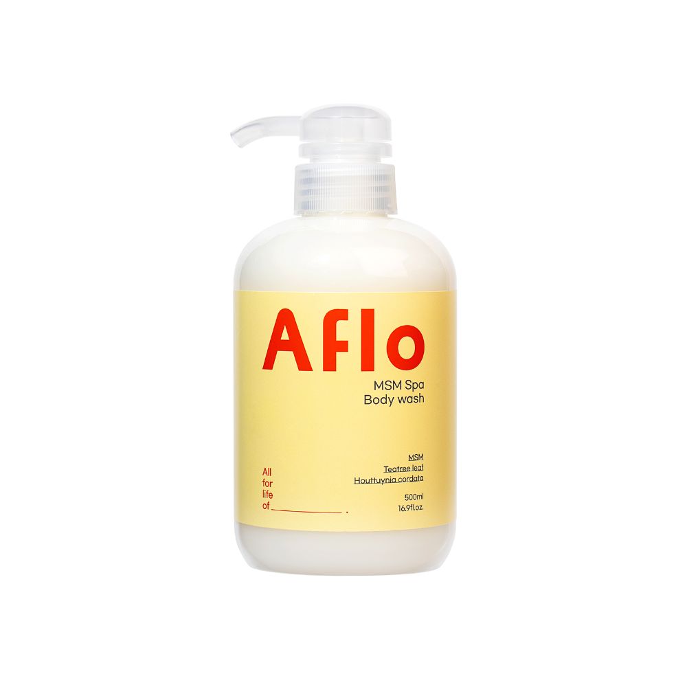 Aflo MSM Spa Body Wash Teatree Leaf Houttuynia Cordata 500ml - Shop K-Beauty in Australia