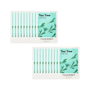 Missha Airy Fit Sheet Mask with Tea Tree, 20-piece bundle for oily and acne-prone skin, featuring lightweight, soothing facial masks.