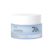 Anua Birch 70 Moisture Boosting Cream, 50ml face moisturizer jar with a minimalist design and natural skincare branding.