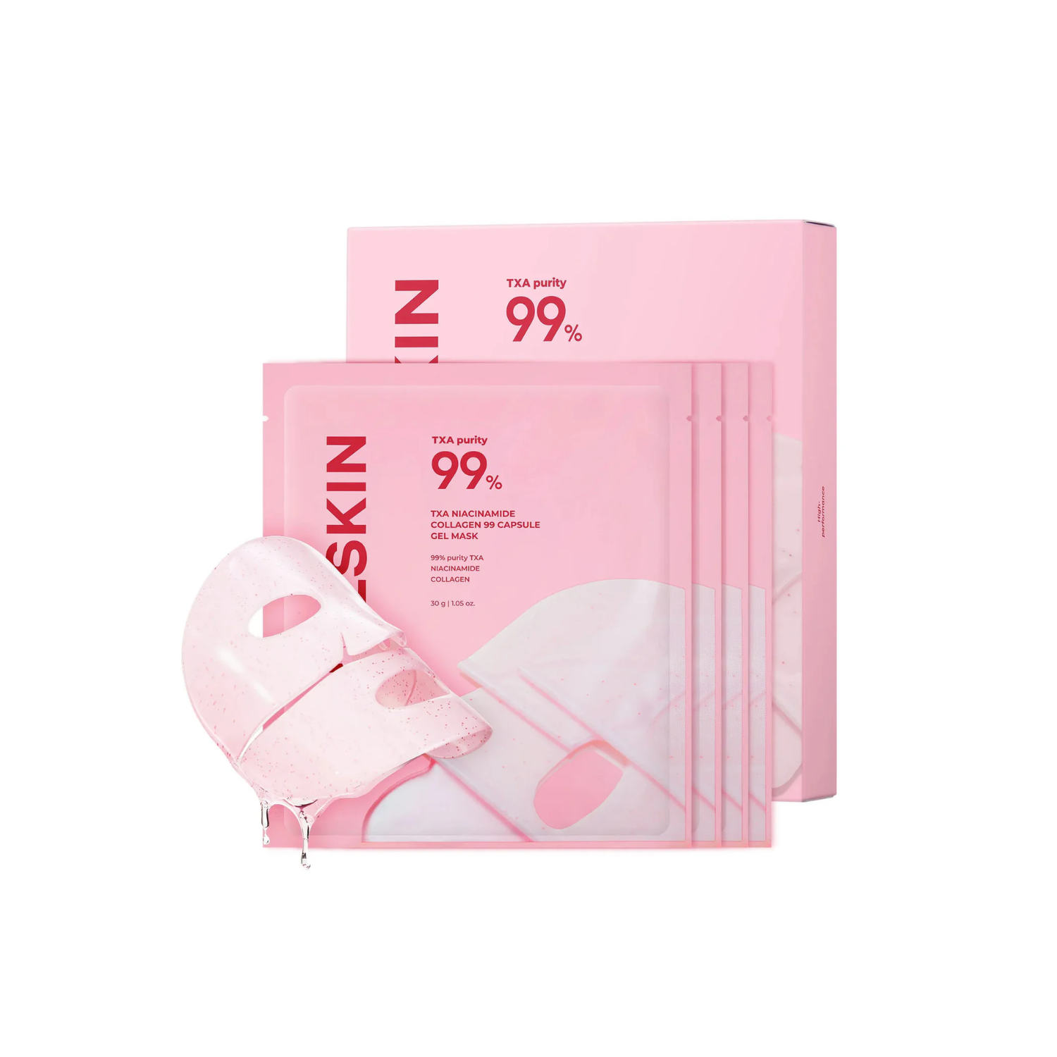 April Skin TXA Niacinamide Collagen 99 Capsule Gel Mask 4 Pieces - Shop K-Beauty in Australia